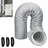 sevengirl AC-Schlauchisolierung PVC Hellgrau 12,7-15cm