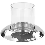 Fink Napa Windlicht M.Glas,Vernickelt Höhe 24 cm, - 27,5 cm 159045