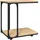 vidaXL Beistelltisch mit Rollen Braun Eiche 50 x 35 x 55,5 cm