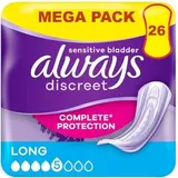 Always Discreet Damenbinden für Blasenschwäche, lang, 26 Stück