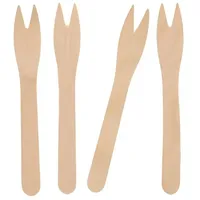 Papstar Snack-Gabeln Holz 12,1 cm 500 St.
