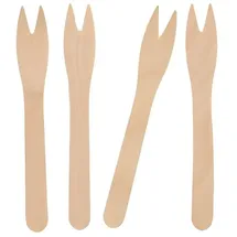 Papstar Snack-Gabeln Holz 12,1 cm 500 St.