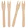 Papstar Snack-Gabeln Holz 12,1 cm 500 St.