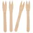 Papstar Snack-Gabeln Holz 12,1 cm 500 St.