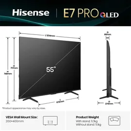 Hisense 55E77Q PRO 55 Zoll QLED 4K Smart TV