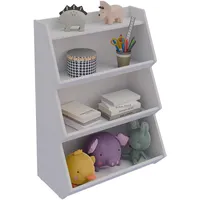 VCM Kinderregal Italu 90 x 30 x 180 cm Holz weiß