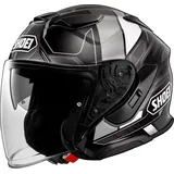 Shoei J-Cruise 3 Whizzy, Jethelm - Schwarz/Weiß/Grau - M