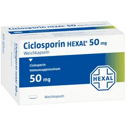 Ciclosporin Hexal 50 mg Kapseln 60 St