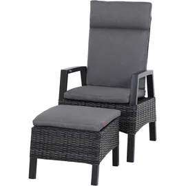 Siena Garden Hocker Taranto Aluminium Anthrazit/Matt