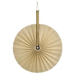 Chic Antique Fächer Bambus Wanddekoration, H53 x Ø42 cm, natur