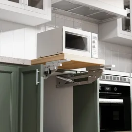 Maclean Brackets Maclean Ausziehbarer Küchenlift 5-20 kg | Silber