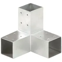 vidaXL Pfostenverbinder Y-Form 71 x 71 mm Silber/Metall