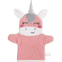 Erwin Müller Frottier Kinder-Waschhandschuh 2-in-1 Einhorn in rosa |