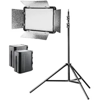 walimex pro LED 500 Bi Color Set inkl. 1x Stativ und 2x Akku