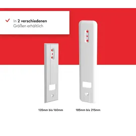 BAUHELD Rollladen Gurtwickler Abdeckplatte ohne Gurtausbau 135 bis 160 mm