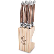 Laguiole Style de Vie Steakmesser Premium Line 6-tlg. Holzfarbe