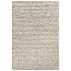 Allgäuer Teppichmanufaktur Webteppich Alpina Look 130 x 200 cm Schurwolle Grau