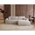 GRAINGOLD Eckcouch Polyester 3-Sitzer Weiß
