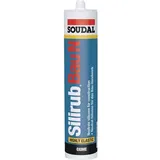 SOUDAL Silikondichtstoff Silirub Bau N schwarz 300 ml Kartusche