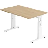 Hammerbacher Schreibtisch VOS12 Eiche / Weiß