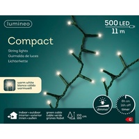 Lumineo Led-Lichterkette Compact Warm White (Größe: 500Leds), 500LEDs