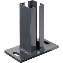 GAH Alberts Alberts Eckpfostenträger für Doppelstabmatten 60 x 60 mm zA anthrazit