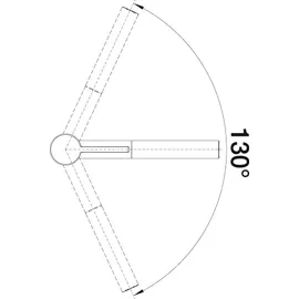 Blanco Linee-S anthrazit/chrom 518438