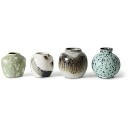 HKliving - 70's Keramik Vasen, canyon (4er-Set)
