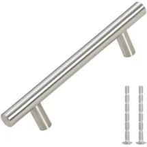 vidaXL Möbelgriffe 10 Stk. Silbern 96 Mm Edelstahl