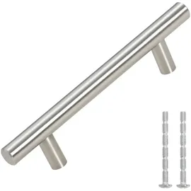 vidaXL Möbelgriffe 10 Stk. Silbern 96 Mm Edelstahl