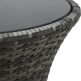 vidaXL Bistro-Set 3-tlg. Grau
