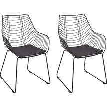 Beliani Metallstuhl 2er Set ANNAPOLIS