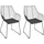 Beliani Metallstuhl 2er Set ANNAPOLIS