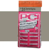 PCI Fugenbreit Fugenmörtel für Spaltklinker & Steinzeugplatte zementgrau 5 kg