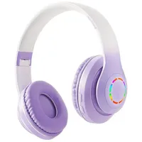 Gontence Kopfhörer,Bluetooth-Kopfhörer,Over Ear Kabelloses Headset Funk-Kopfhörer lila