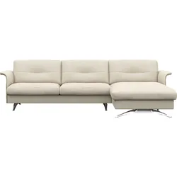 FLEXLUX Ecksofa »Glow bequem und komfortabel durch hochwertigen Sitzaufbau, L-Form«, Modernes skandinavisches Design FLEXLUX Warm White