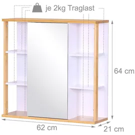 Relaxdays 48,5 cm weiß