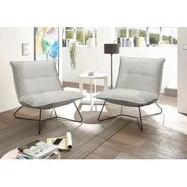 ed exciting design Sessel »Vico« mit Design-Gestell aus schwarzem Metall, in Cord,