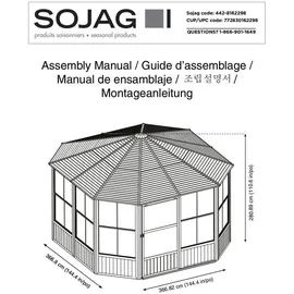 Sojag Charleston 3,84 x 3,84 m anthrazit