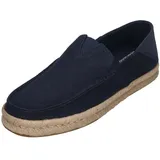 TOMS Herren Alonso Loafer Rope Flacher Slipper, Navy Heritage Canvas Suede, 44.5 EU