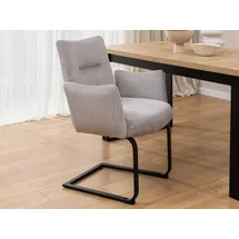 s-style möbel Polsterstuhl Hera Cord grau