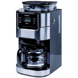 Tornado TCM-1025A-GS - Filterkaffeemaschine mit integriertem Mahlwerk, 200 g Bohnenkapazität und 1,5-Liter-Wassertank für bis zu 12 Tassen aromatischen Kaffee