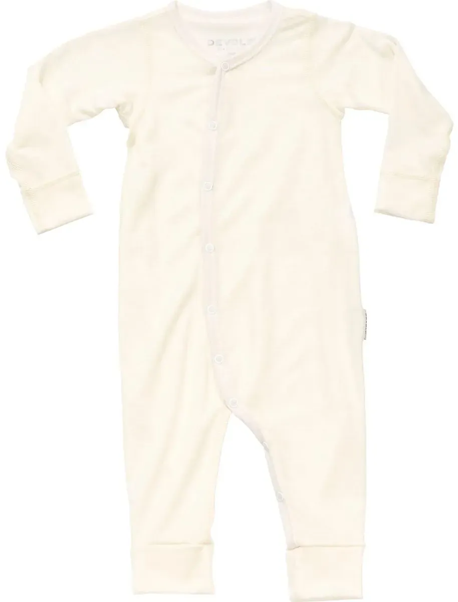 Devold of Norway Breeze Merino Sleepsuit Baby offwhite (000A-clothing) 98