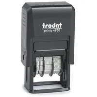 Trodat Datumstempel mit Text GEFAXT, printy-dater 4850/L selbstfärbend blau
