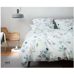 Elegante Bettwäsche Monotypie - 155x220 cm + 80x80 cm mint