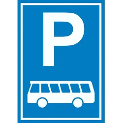 Reisebus Bus Parkplatz Schild A0 (841x1189mm)