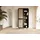 MASSIVMOEBEL24.DE Schrank Mango 100x40x200 dunkelgrau lackiert VALENCIA 216