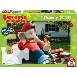 SCHMIDT SPIELE 56275 Kinderpuzzle zum Kinofilm 20 Teile Benjamin Blümchen - Ferien im Zoo