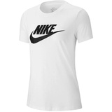 Nike Damen W NSW TEE ESSNTL ICON FUTUR T-Shirt White/Black, S