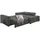 luma-home Eckcouch Cord 3-Sitzer Grau